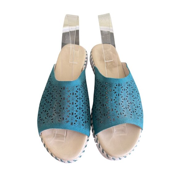 Ilse Jacobsen Womens Tulip Flats Size 41 US 10.5  Blue Slip-On Comfort Shoes - Picture 3 of 12